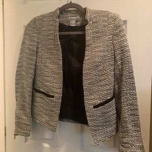 H&M Suit Jacket - black and white